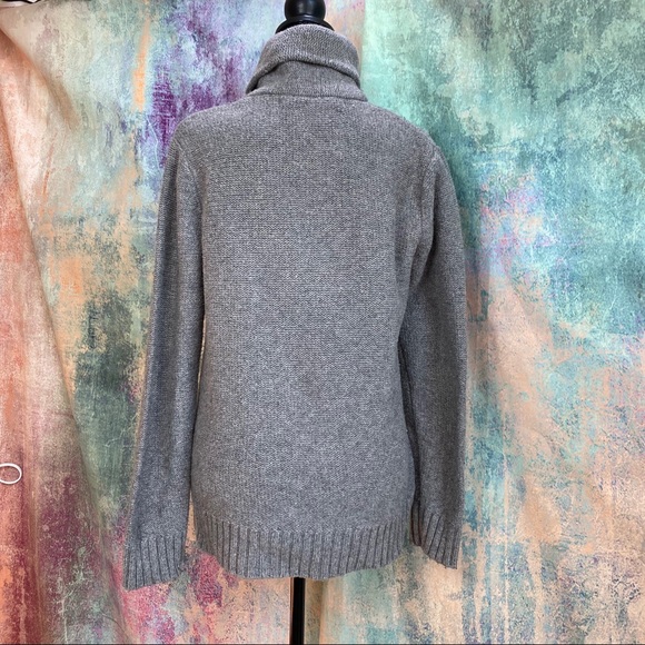 📌 GAP Knitted Cotton Mix Cozy Shawl Collar Sweater - Picture 2 of 8